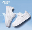 特步（XTEP）儿童童鞋男女童小白鞋儿童运动板鞋百搭时尚休闲学生板鞋 新白色 39 码 实拍图