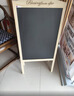 AUCS 移动粉笔黑板支架式家用50*70cm儿童写字板店铺商用学校教室用家庭摆摊小白板大黑板广告展示牌 实拍图