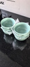 苏氏陶瓷青瓷釉陶瓷碗花开富贵米饭碗汤碗6件套装餐具 实拍图