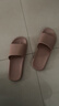 京东京造【抗菌皮纹拖】eva软弹拖鞋居家室内防臭浴室凉拖 灰褐色 42-43 实拍图