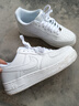 册乐男鞋夏季空军一号莆田鞋子男款情侣男女休闲运动鞋经典板鞋男生鞋 纯白色【莆田专业带沟版】顺丰速发 40 标准码 实拍图