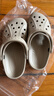 卡骆驰（CROCS）洞洞鞋贝雅男鞋女鞋轻便耐磨一脚蹬拖鞋休闲鞋|10126 卵石色-2V3 36 /37(220mm) 实拍图