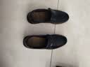 蜻蜓牌【100%全牛皮】男士皮鞋商务休闲真皮防滑软底软面中老年爸爸鞋真皮透气套脚舒适耐磨真皮百搭鞋子 黑色 39 实拍图