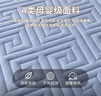 A类夹棉床笠罩单件2025新款床罩席梦思床垫套保护罩防尘床单床套 回形-海蓝灰【抗菌柔软透气】 180cmx200cm单床笠 实拍图