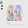 锦度（jindu）平角内裤女士纯棉裆高腰收腹安全女式四角短裤 黑+灰+杏+兰 XL 实拍图