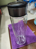【京东物流配送】高硼硅双层玻璃杯大容量泡茶杯水杯子茶水分离杯 【双层加厚】茶杯350ml1只 实拍图
