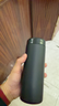 米家 保温杯 316不锈钢水杯 男女士杯子 大容量茶杯便携 350ml黑色 实拍图