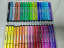 得力（deli）易可洗水彩笔36色绘画勾线涂色颜色画材粗三角杆36色/盒女孩儿童水彩笔 实拍图