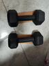 艾美仕（AiMeiShi）哑铃男士健身家用器材女练臂肌一对六角包胶亚玲环保套装组合学生 5KG 一副（左右手各2.5公斤） 实拍图