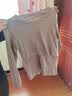 纯棉哺乳秋衣上衣全棉保暖内衣孕妇睡衣秋冬产后产妇月子服打底衫 摩卡-单上衣 L（100-120斤左右） 实拍图