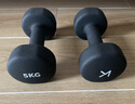 Keep哑铃男士健身家用彩色浸塑环保手铃亚铃肌肉训练墨灰色5kg*2 实拍图
