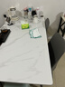 迪玛森岩板餐桌家用餐桌椅组合轻奢现代简约小户型饭桌客厅长方形桌子 亮光白【12MM厚】送货到家 140cm 【宽80CM】一桌四椅 实拍图