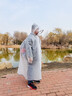 牧萌（moremerry）儿童雨衣男女童学生上学带书包位雨披 格兰熊 5XL  实拍图