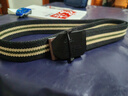 极为（JEVI）帆布腰带男士皮带自动扣青年学生休闲裤带韩版编制布带潮节日礼物 实拍图