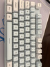 银雕(YINDIAO) K500键盘彩包升级版 机械手感 游戏背光电竞办公USB外接 全尺寸 蓝白双拼白光有线键盘 实拍图