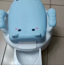 小哈伦儿童马桶宝宝坐便器婴幼儿尿盆小孩坐便器小便器双软垫小狗洛克蓝 实拍图