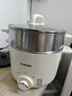 苏泊尔（SUPOR）不锈钢电煮锅 电蒸锅 多功能家用宿舍泡面小火锅 2.5L带蒸屉小炖锅 蒸煮一体电热锅H25YK681A 实拍图