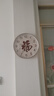 福字挂钟客厅挂钟2025年创意现代简约石英钟静音复古装饰时钟挂表 玫瑰金框 12英寸（直径30厘米） 实拍图