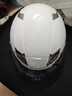 野马（YEMA）3c认证329S电动摩托车头盔男夏季双镜片半盔女夏天防晒安全帽 均码 白色配透明短镜 实拍图