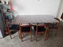 全品屋餐桌椅组合家用饭桌子小户型简约公寓快餐出租商用长方形电脑桌 胡桃木色 140cm 【宽80CM】一桌四椅 实拍图