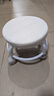 【京喜甄选】椅子万向轮美缝凳子带轮旋转擦地矮凳美甲修脚凳滑轮 儿童凳-米白色款 实拍图