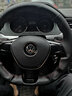 奥迈尔 大众真皮手缝方向盘套新探岳途昂途岳朗逸高尔夫7速腾凌渡宝来POLO迈腾帕萨特途观L把套改装 黑色红线两侧打孔 凌度专用 实拍图
