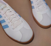 adidas「T头鞋」VL COURT 2.0复古休闲板鞋德训鞋阿迪达斯轻运动   汉玉白/蓝色/金色 (推荐女生买小半码)   37 实拍图