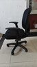 得力（deli）4900S 人体工学靠背办公椅/电脑椅/职员椅 可升降转椅舒棉坐垫 黑 实拍图