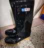 回力雨鞋男士户外防雨水鞋钓鱼洗车防滑雨靴厨师胶鞋HL886高筒黑色43 实拍图