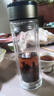【京东物流配送】高硼硅双层玻璃杯大容量泡茶杯水杯子茶水分离杯 【双层加厚】茶杯350ml1只 实拍图