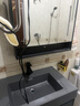 欧帝奴（OUDINU）智能浴室柜洗脸洗手岩石一体台盆柜组合轻奢卫生间洗漱台组合柜 水墨灰80智能镜柜+岩石一体盆 实拍图