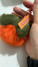【JD快递】新款防獭兔毛小桃子猫爪手机饰品挂链汽车钥匙扣挂件ins毛绒球水蜜桃书包挂饰创意礼物 柿子挂件【心想柿成】 实拍图