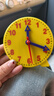 舜江 钟表钟面模型 秒针可拆为两针一二三年级数学教具小学认识时间闹钟钟点学习器文具 三针联动12时  实拍图