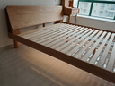 源氏木语全实木床现代简约橡木多功能主卧大床北欧风小户型卧室夜灯双人床 【14】橡木原木色高铺1.8*2m无垫 实拍图