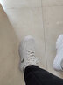 安踏运动鞋男鞋皮面透气缓震软底轻便跑步鞋学生休闲户外鞋子男 【轻质皮面】白/灰-4 40 实拍图