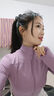 槿城瑜伽服女春秋长袖高弹速干透气运动外套健身服紧身显瘦上衣WT01 藕粉-上衣 M （95-105斤） 实拍图
