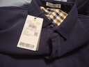 与狼共舞【高级感】长袖T恤男士2026春季新款纯棉刺绣中青年POLO衫男6541 藏青色101 L (175) 实拍图