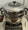 苏泊尔SUPOR 蒸锅真味鲜不锈钢双层复底30cm蒸鱼锅加高锅盖蒸笼EZ30BS04 实拍图