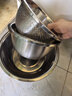 美厨（MAXCOOK）316L不锈钢盆筛2件套 22cm加厚洗菜盆沥水盆米筛味斗套装MCWA5721 实拍图