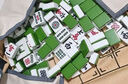 隆玉精装家用麻将牌手搓大号46mm墨绿色 麻将全国通用 附赠桌布 实拍图