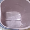 福爱家大号加深36cm泡脚桶洗脚桶洗脚盆足浴盆桶泡脚盆提水桶粉色 实拍图