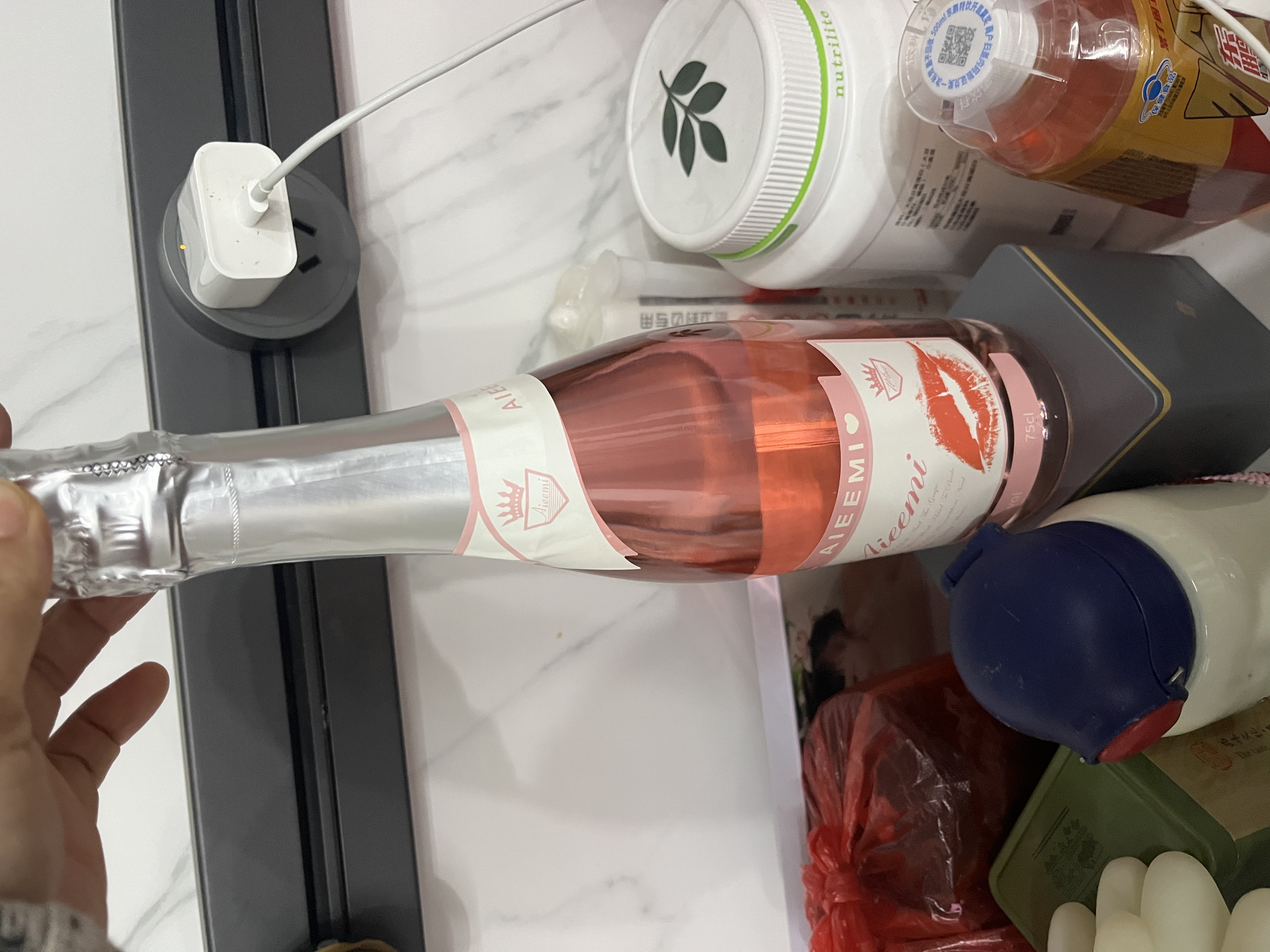 哎蜜起泡酒微醺果酒鸡尾酒桃红味750ml*1瓶女生晚安酒微醺畅饮 实拍图