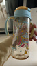 贝亲（Pigeon）自然成长翻盖直饮吸管 大童奶瓶330ml 马戏团 18月+ AA279 实拍图