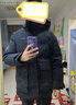 阿迪达斯25年冬款黑色派克羽绒服  商务通勤600蓬男士休闲羽绒连帽夹克 实拍图