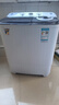 小鸭【官方店】半自动洗衣机迷你小型波轮大容量租房宿舍家用双桶双缸分区脱水甩干老式强力去污 8.5KG  洗5.5+脱3.0+强劲电机终身联保 双缸 实拍图