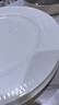 松发瓷器好韵纯白暗纹系列碗盘釉下彩碗具家用陶瓷碗碟餐具碗盘碟组合 好韵10英寸平盘 实拍图