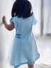 G.duck小黄鸭女童夏装牛仔套装2026新款儿童阔腿裤两件套宝宝夏季衣服 浅蓝色 120 (建议105-115cm 4-5.2周岁) 实拍图