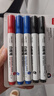 得力(deli) 白板笔套装 可擦易擦书写顺滑 办公文具会议教学 7黑2蓝1红混色 10支/盒 33176 实拍图