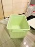 SPACEXPERT 衣物收纳箱特大号塑料整理箱车载储物箱60L绿色 1个装 带轮 实拍图
