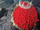 来一客鲜花速递99朵红玫瑰花束生日礼物表白送女友全国同城配送 99朵红玫瑰女神款 实拍图